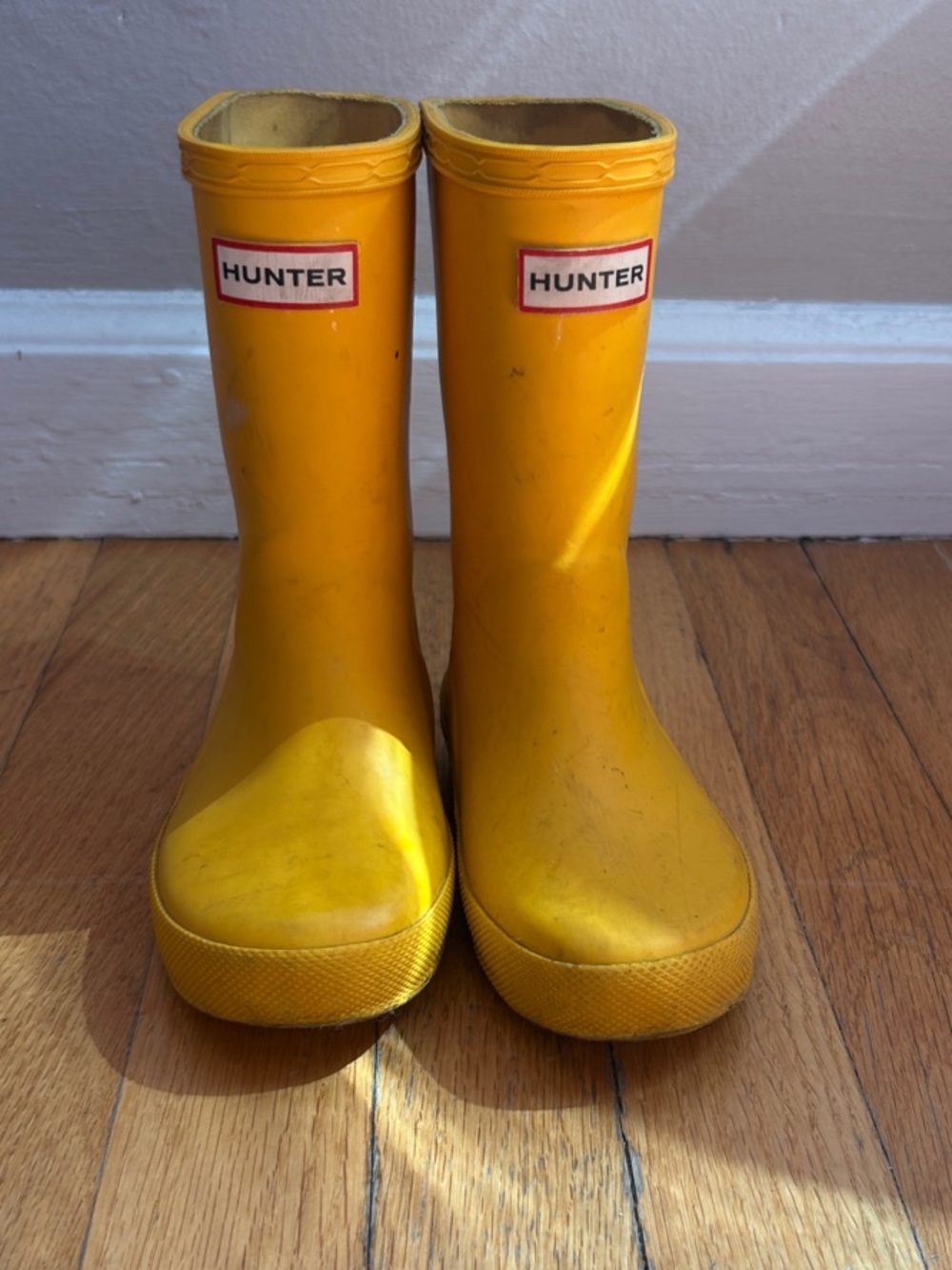 Hunter Kids' Rain Boots in Yellow